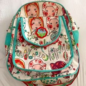 Oilily bright multicolored Backpack Skipping rope